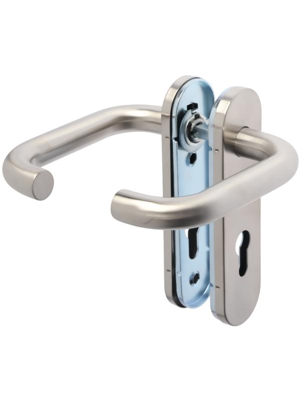 Ручки на планке LOCKLAND, для противопожарных замков, нержавеющая сталь