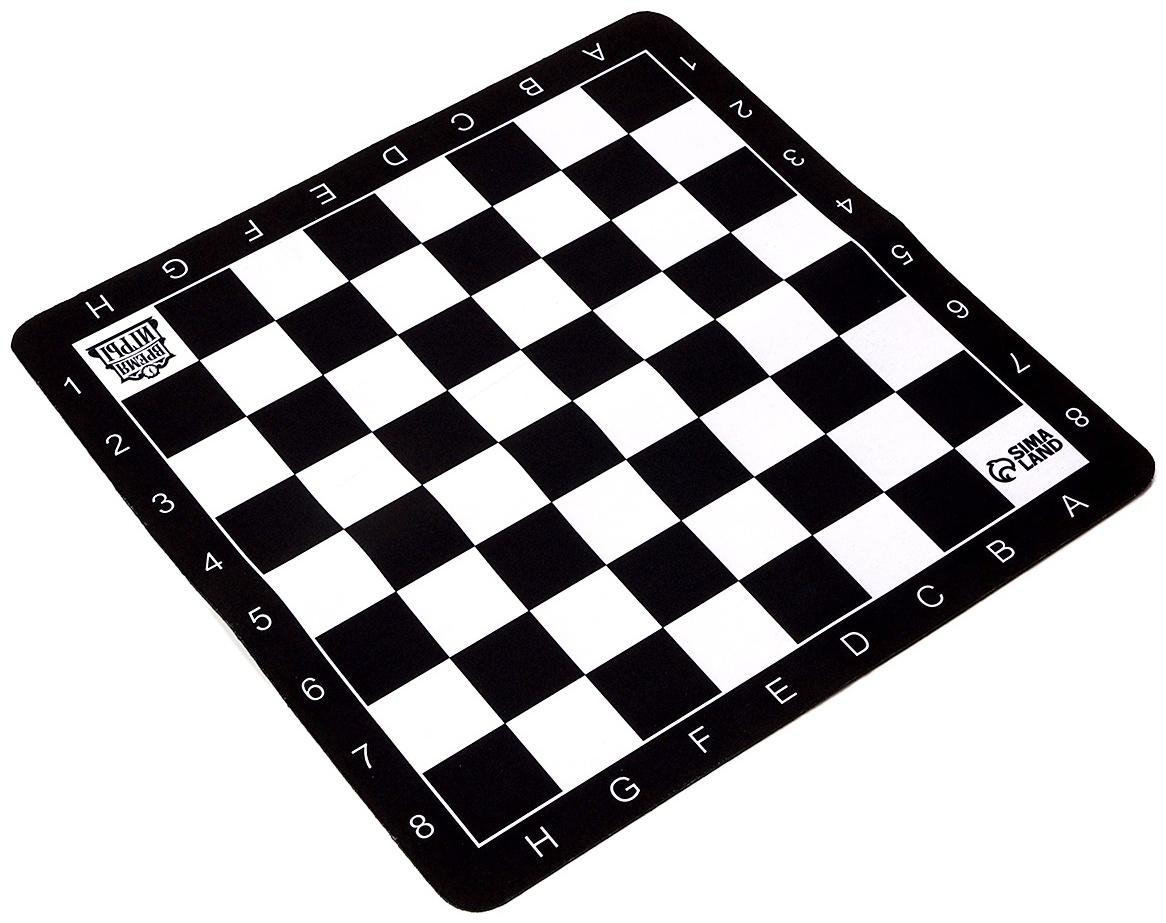 Шахматная доска гибкая «Классика», 30×30 см, толщина 2 мм, каучук