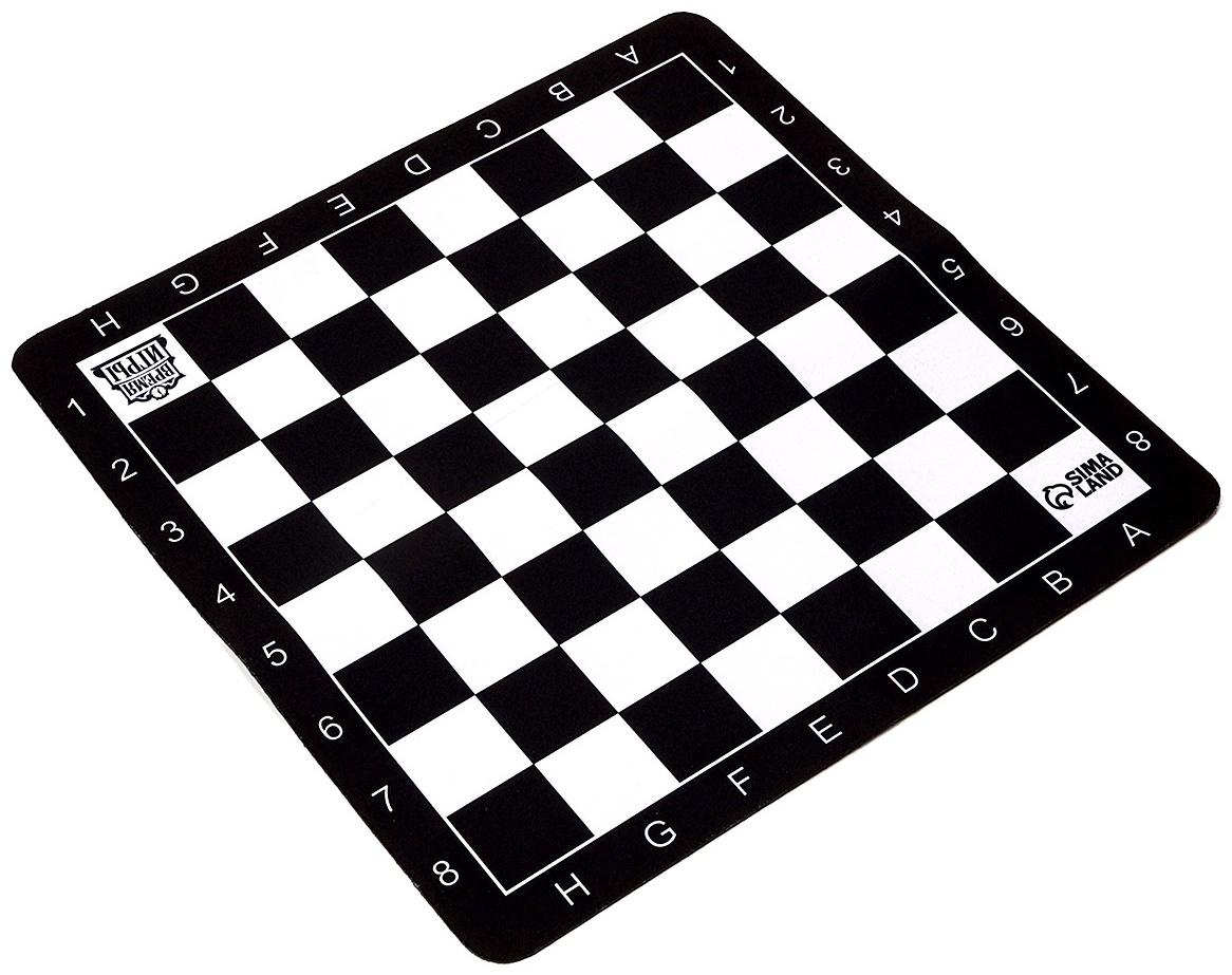 Шахматная доска гибкая «Классика», 50×50 см, толщина 2 мм, каучук