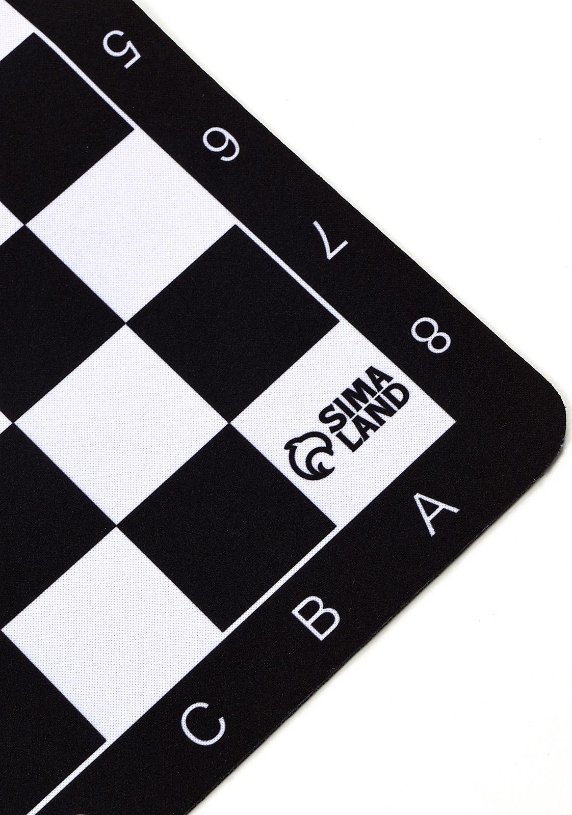 Шахматная доска гибкая «Классика», 50×50 см, толщина 2 мм, каучук