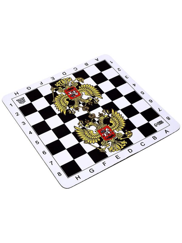 Шахматная доска гибкая «Герб», 30 х 30 см, толщина 20 мм, каучук
