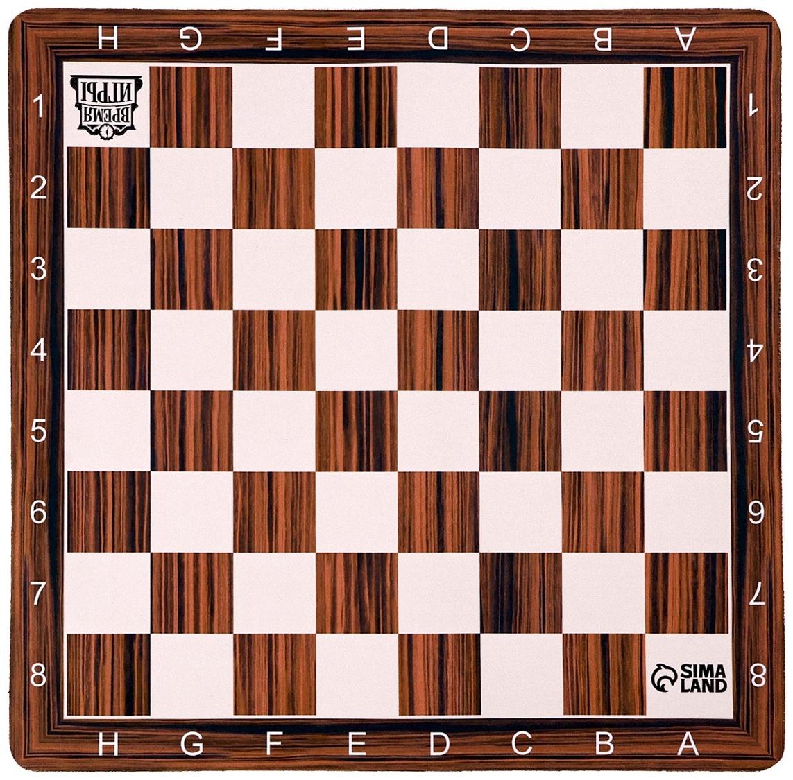 Шахматная доска гибкая «Дерево», 40 х 40 см, толщина 20 мм, каучук