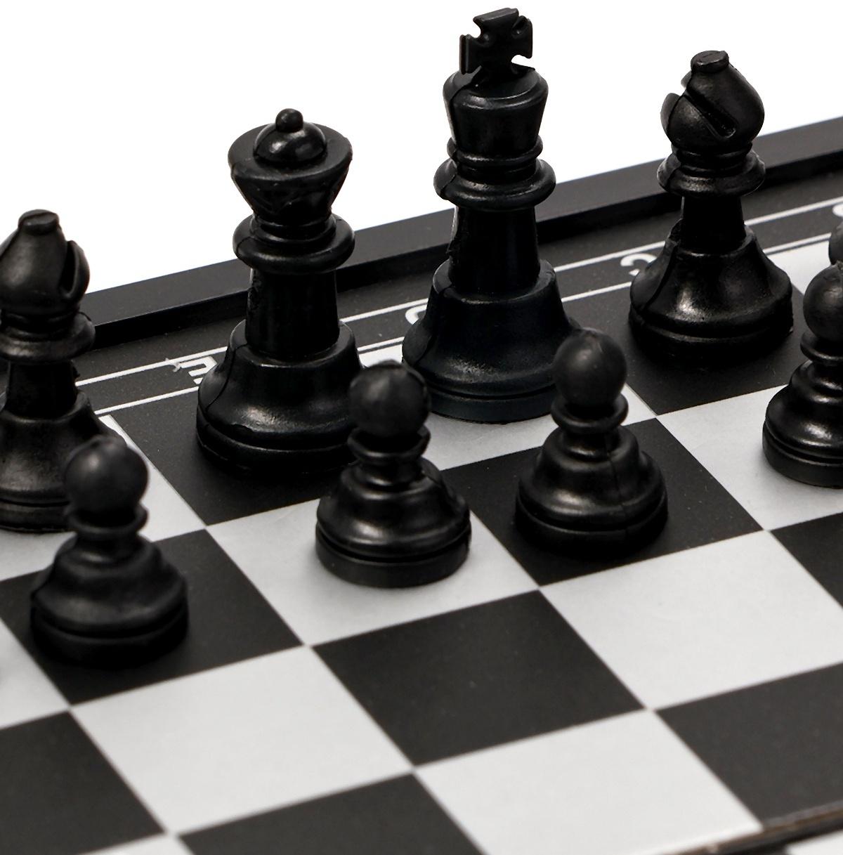 Шахматы доска 16×16 см, король h=2.8 см, d=1.2 см