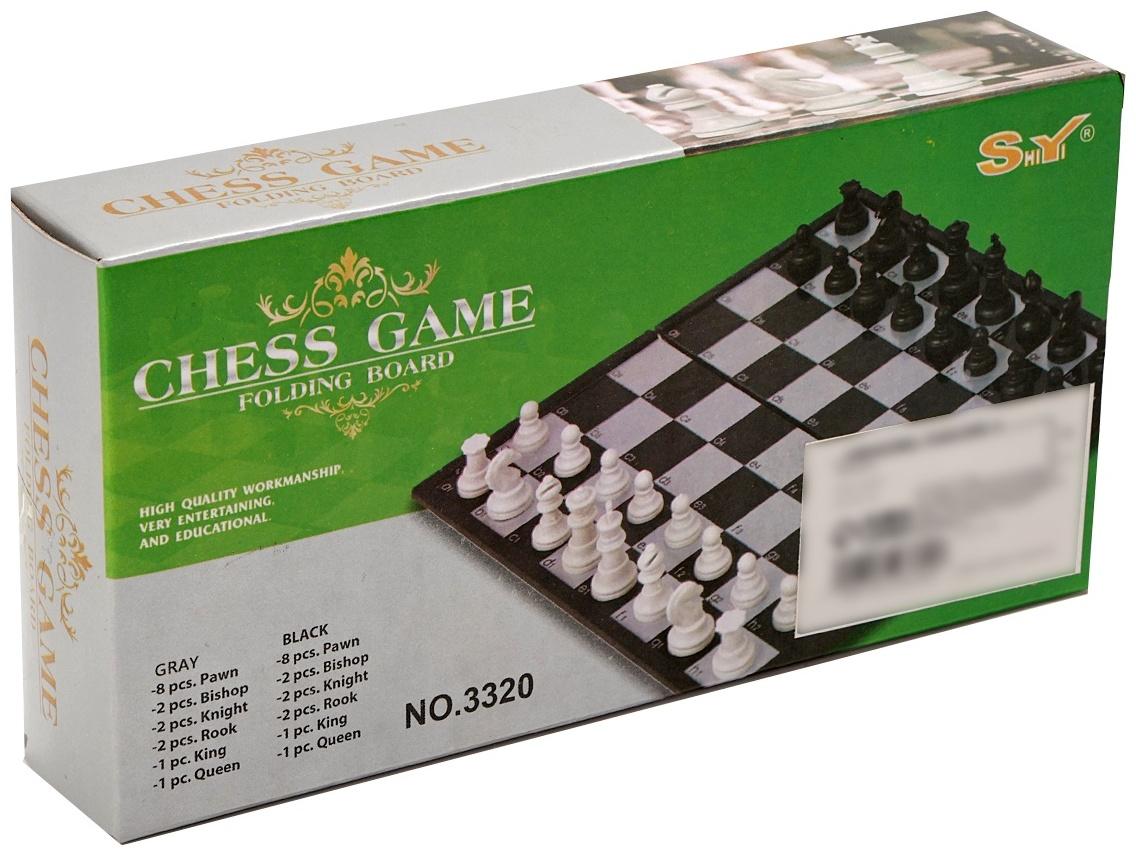 Шахматы доска 16×16 см, король h=2.8 см, d=1.2 см