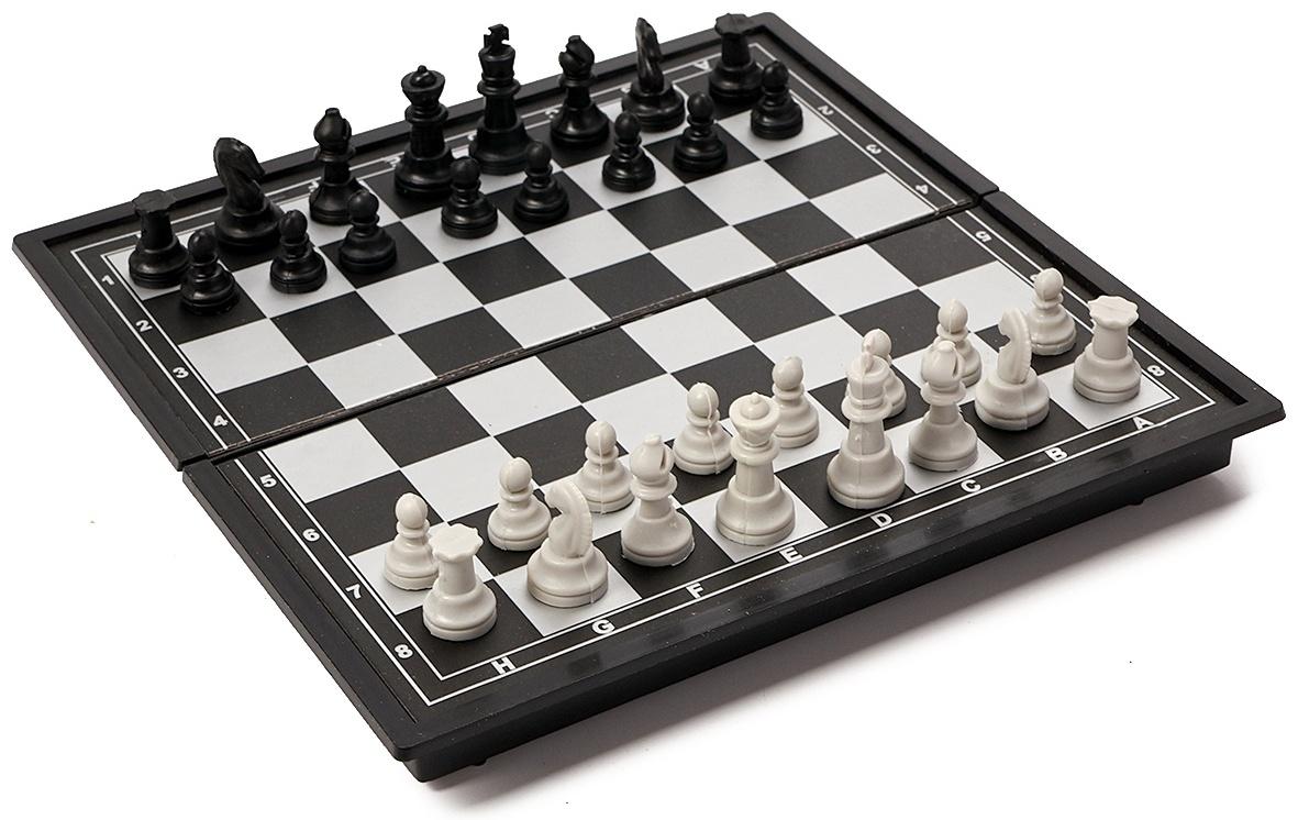 Шахматы доска 16×16 см, король h=2.8 см, d=1.2 см