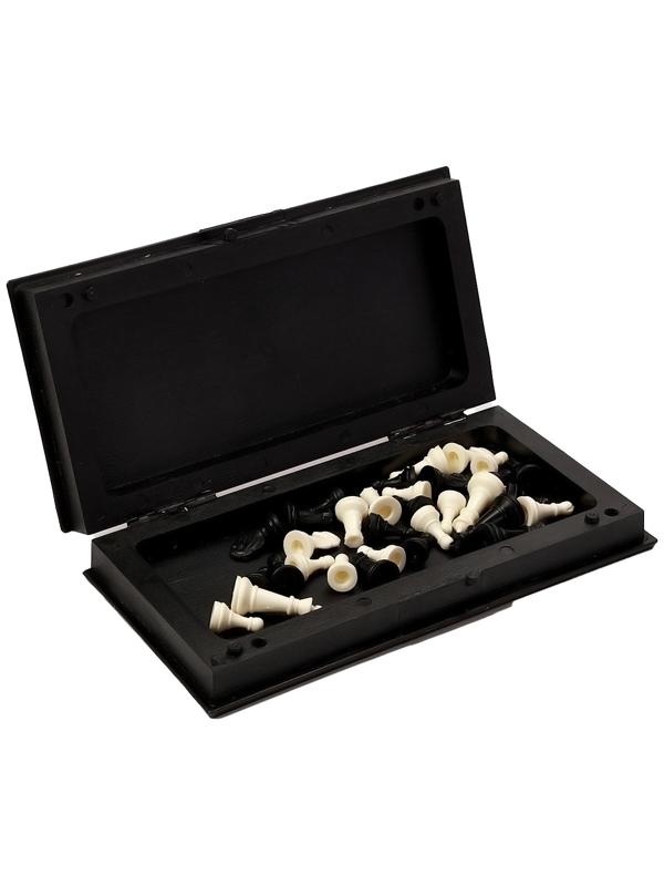 Шахматы 19 х 19 см, король h-3.3 см, d-1.5 см, доска и фигуры пластик