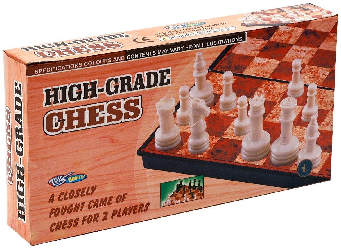 Шахматы 30 х 30 см, король h-5.6 см, d-2.3 см, доска и фигуры пластик