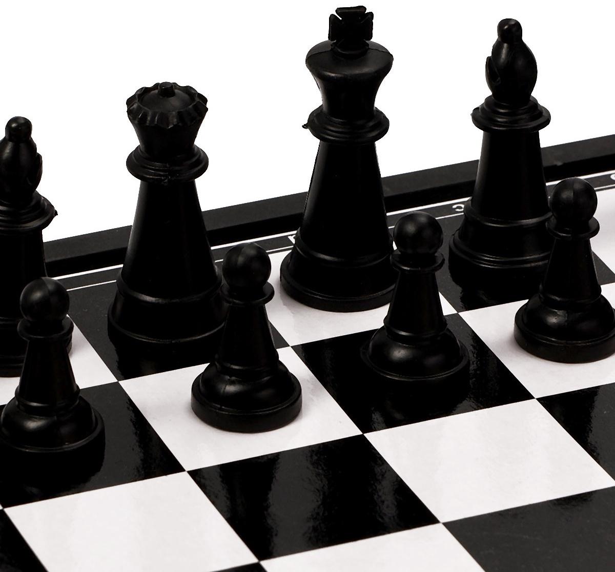 Шахматы 26 х 26 см, король h-4.6 см, d-1.9 см, доска и фигуры пластик