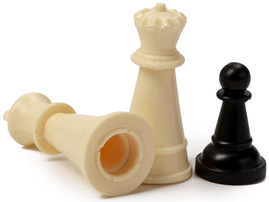 Шахматы 26 х 26 см, король h-4.6 см, d-1.9 см, доска и фигуры пластик