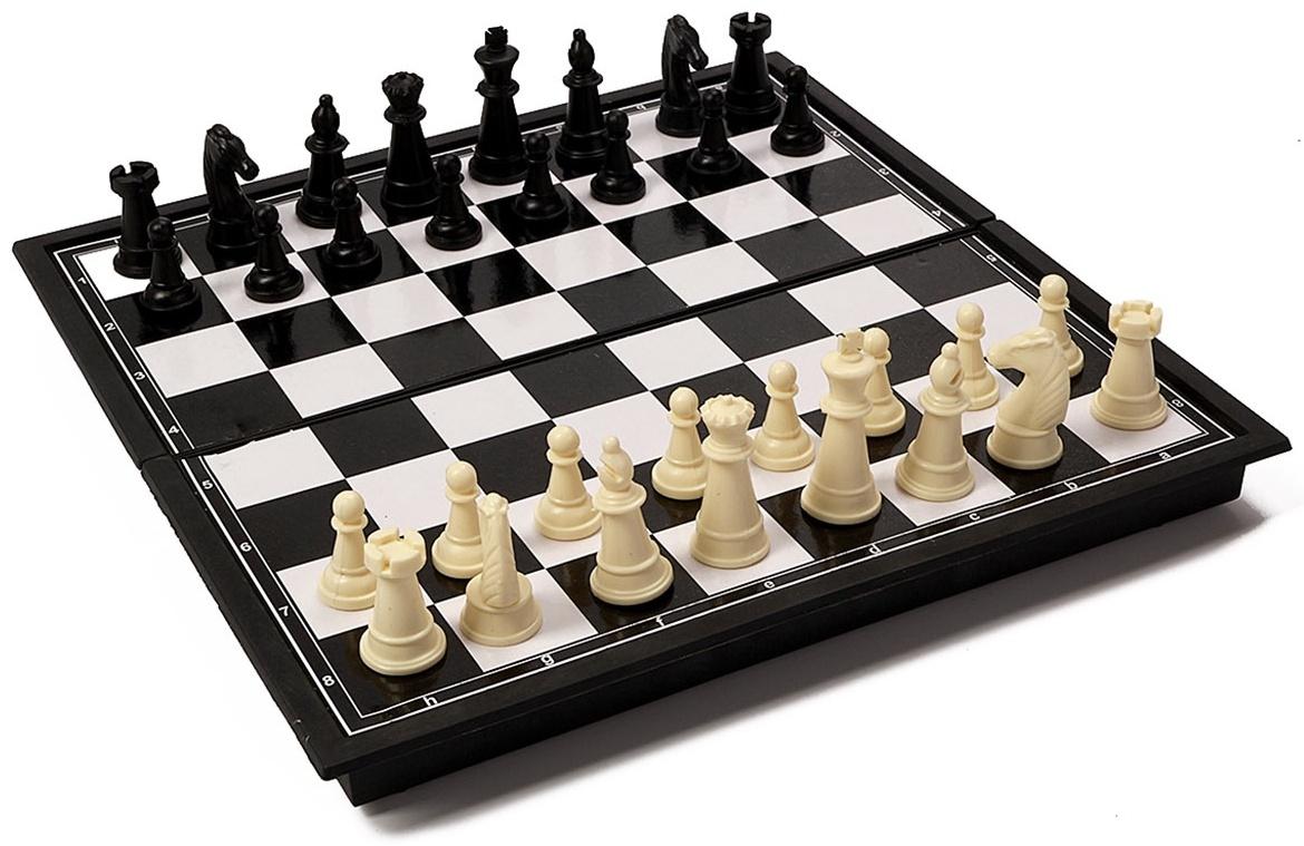 Шахматы 26 х 26 см, король h-4.6 см, d-1.9 см, доска и фигуры пластик