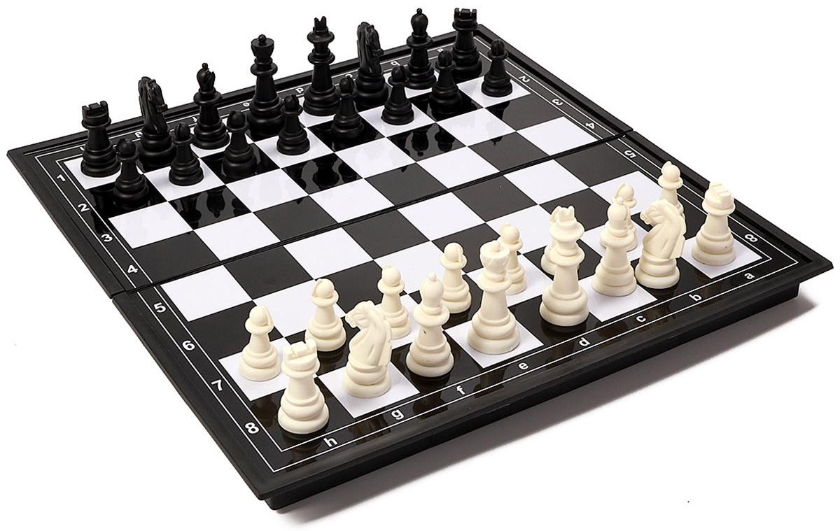 Шахматы магнитные 31 х 31 см, король h-5.8 см, d-2.3 см, доска и фигуры пластик