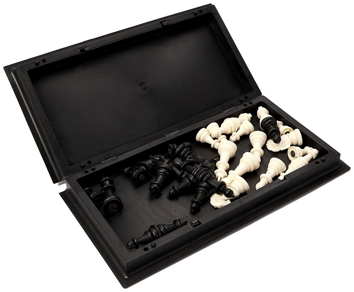 Шахматы магнитные 31 х 31 см, король h-5.8 см, d-2.3 см, доска и фигуры пластик