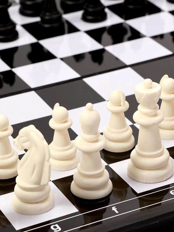 Шахматы магнитные 31 х 31 см, король h-5.8 см, d-2.3 см, доска и фигуры пластик