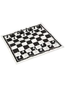 Шахматы 22 х 22 см, король h-2.1 см, d-0.9 см, фигуры пластик