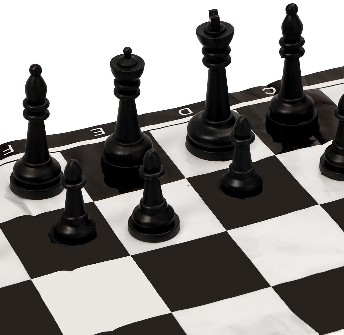 Шахматы 30 х 30 см, король h-5 см, d-2.2 см, фигуры пластик