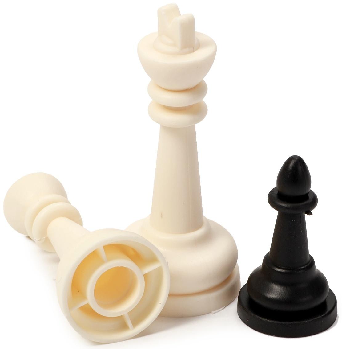 Шахматы 30 х 30 см, король h-5 см, d-2.2 см, фигуры пластик