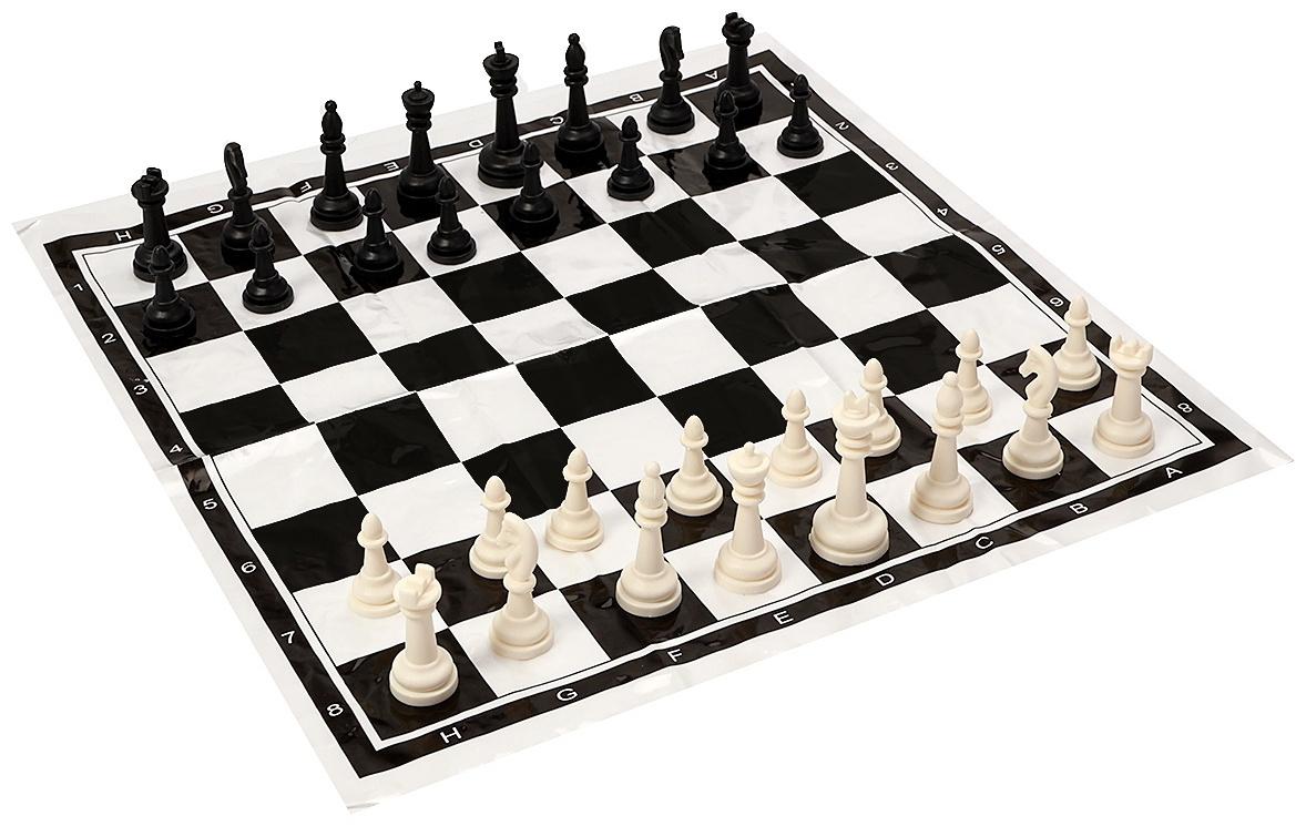 Шахматы 30 х 30 см, король h-5 см, d-2.2 см, фигуры пластик