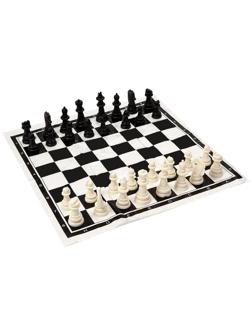 Шахматы 40 х 40 см, король h-5.6 см, d-2.3 см, фигуры пластик