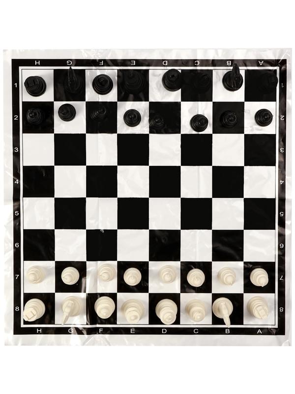 Шахматы 40 х 40 см, король h-5.6 см, d-2.3 см, фигуры пластик