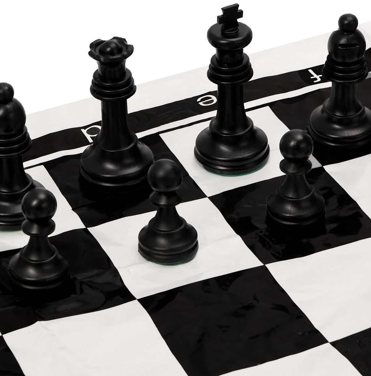 Шахматы 50 х 50 см, король h-7 см, d-3.2 см, фигуры пластик
