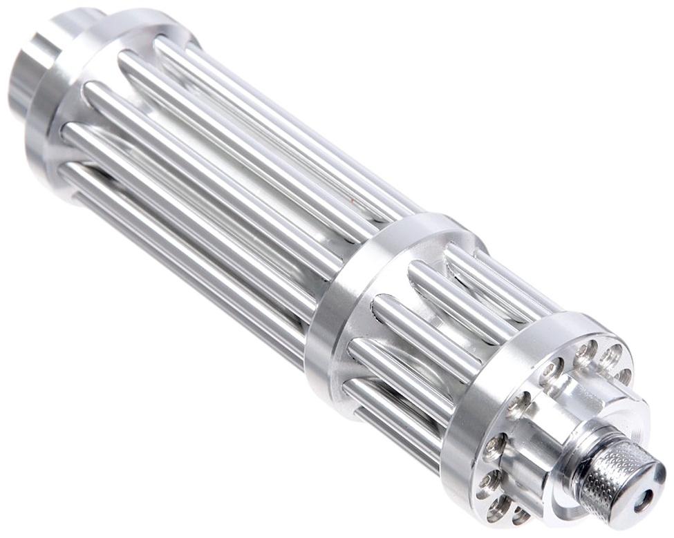 Лазерная указка мощная, с насадками, 1200 мАч, синий