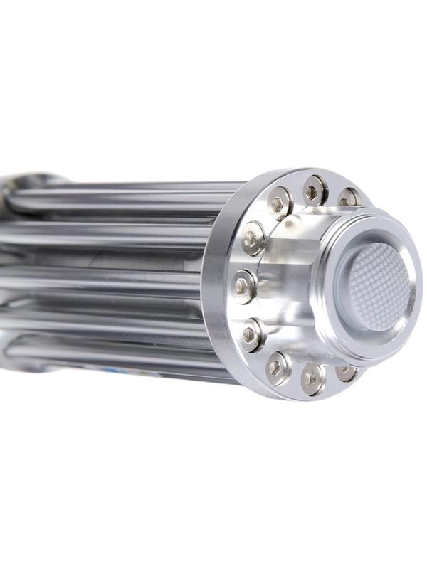 Лазерная указка мощная, с насадками, 1200 мАч, синий