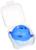 Прорезыватель силиконовый для зубов с погремушкой Крошка Я «Рыбка», 10,5х11х8см,в кейсе, синий
