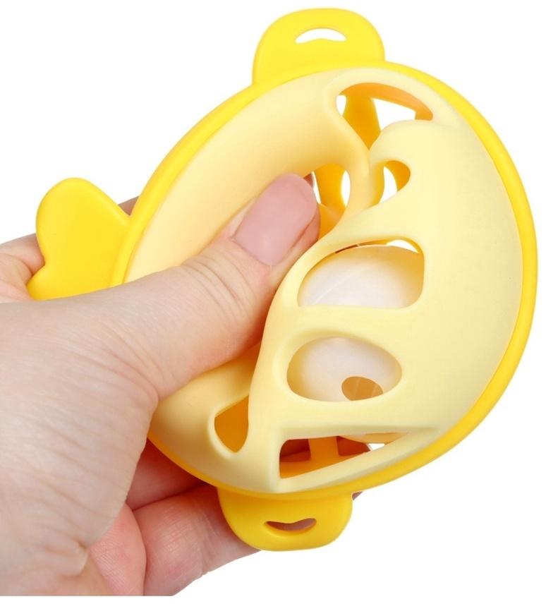 Прорезыватель силиконовый для зубов с погремушкой Крошка Я «Рыбка», 10,5х11х8см, в кейсе, желтый