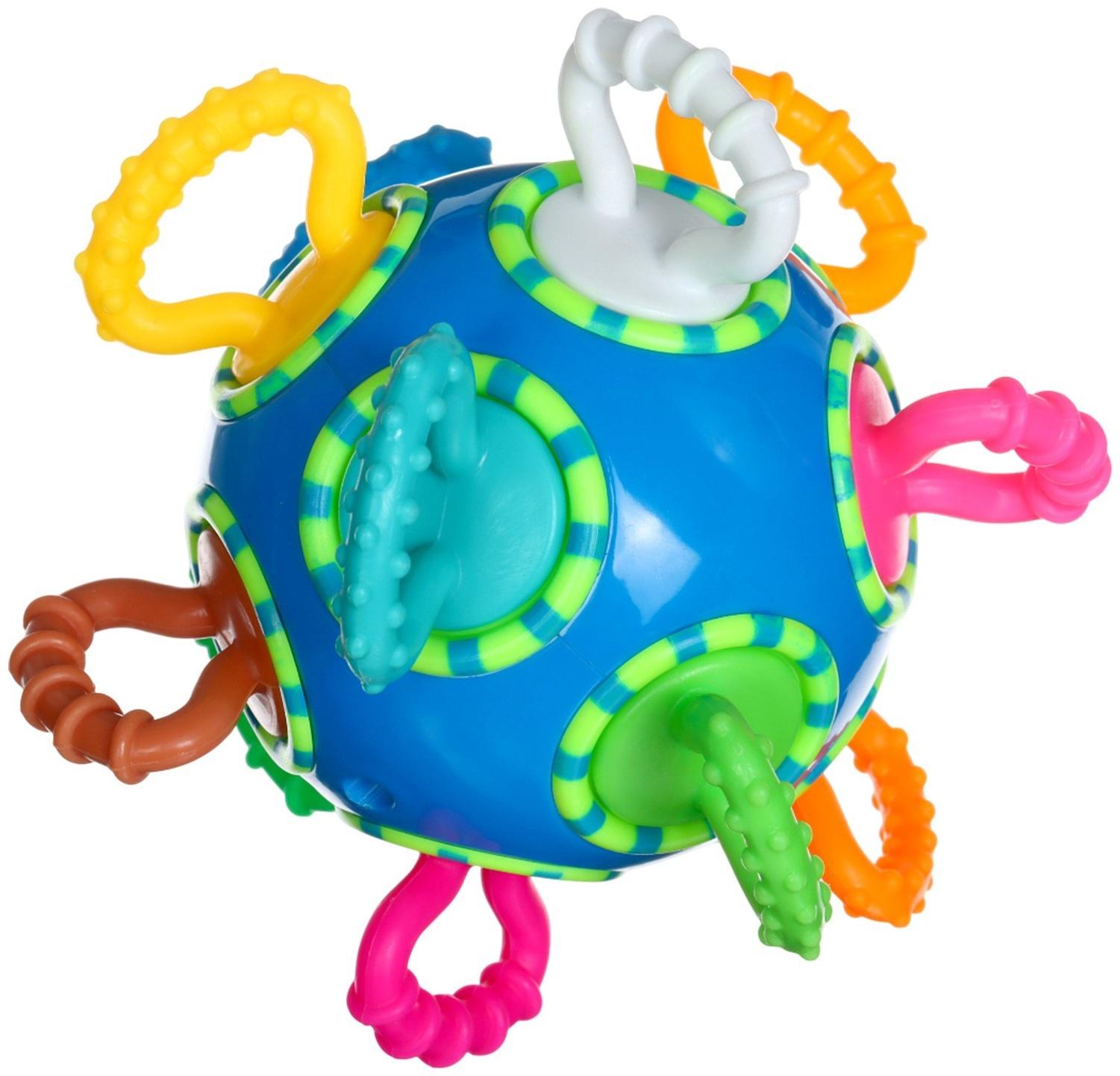 Погремушка Крошка Я «Шар трещотка», синий