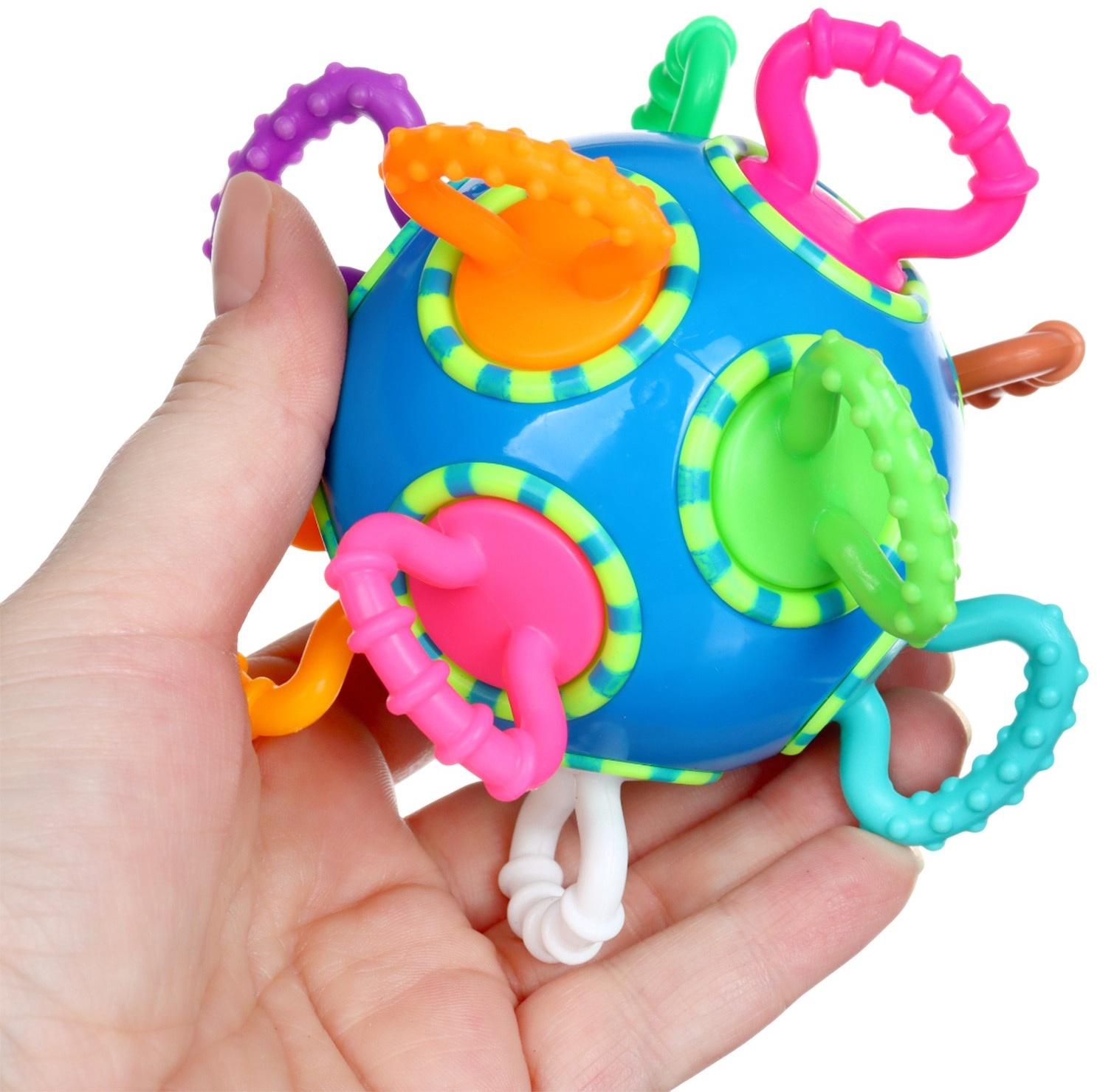 Погремушка Крошка Я «Шар трещотка», синий