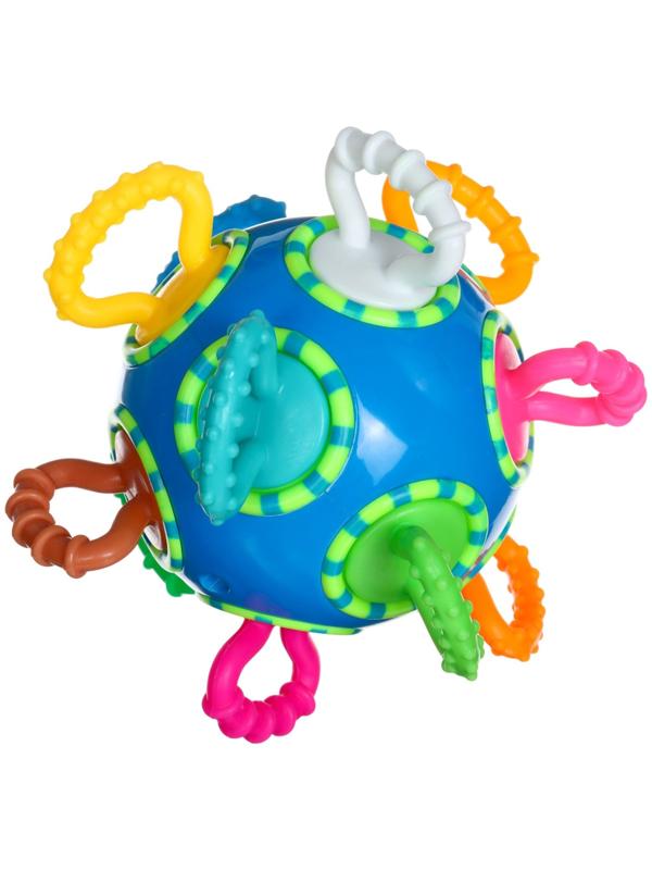 Погремушка Крошка Я «Шар трещотка», синий