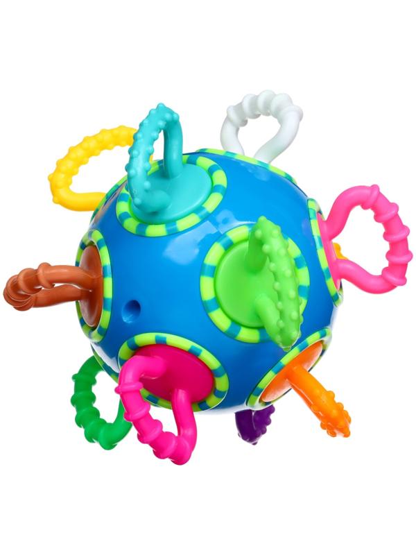 Погремушка Крошка Я «Шар трещотка», синий