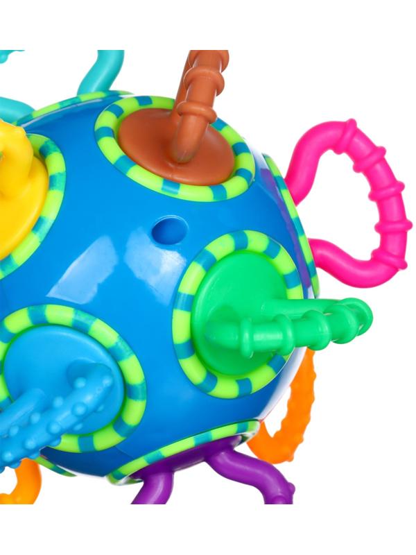 Погремушка Крошка Я «Шар трещотка», синий