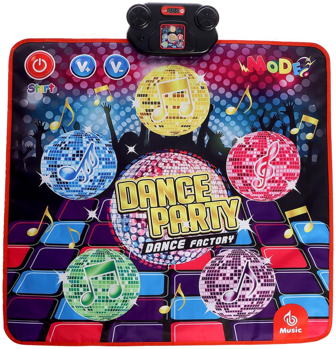 Музыкальный коврик «Для танцев», 90 × 90 см, 3+