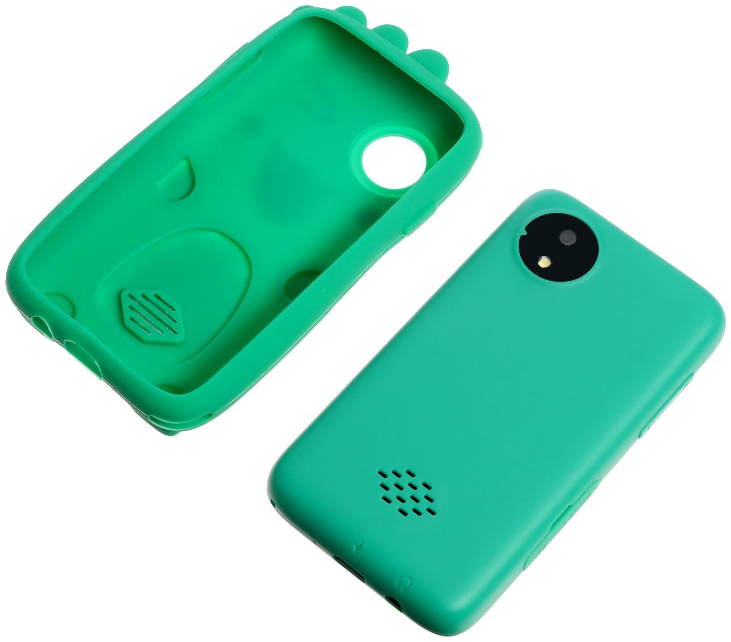 Детский обучающий телефон «Дино», камера, звуковые и световые эффекты, цвет зелёный