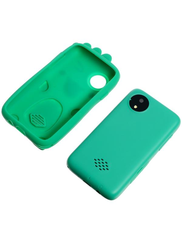 Детский обучающий телефон «Дино», камера, звуковые и световые эффекты, цвет зелёный