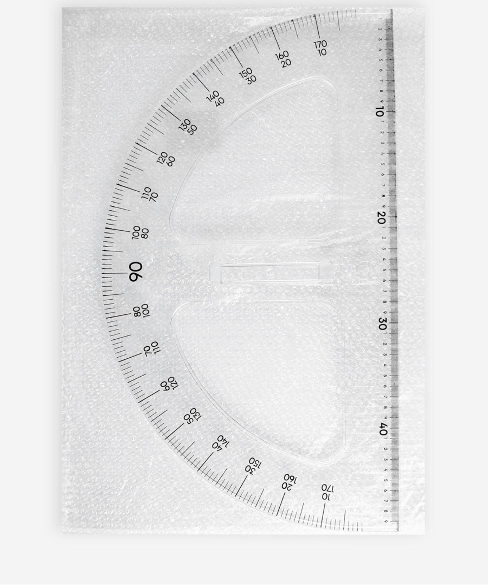 Транспортир портновский 180°, пластик