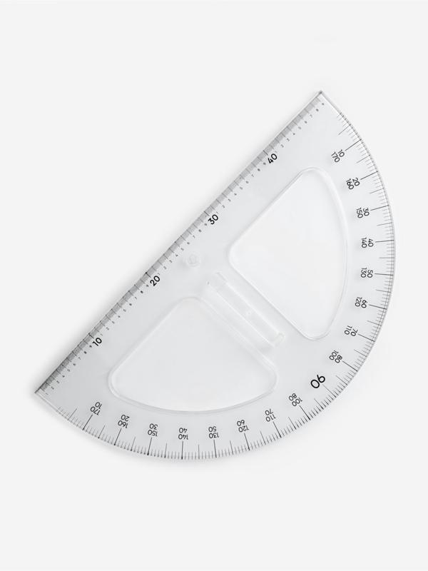 Транспортир портновский 180°, пластик
