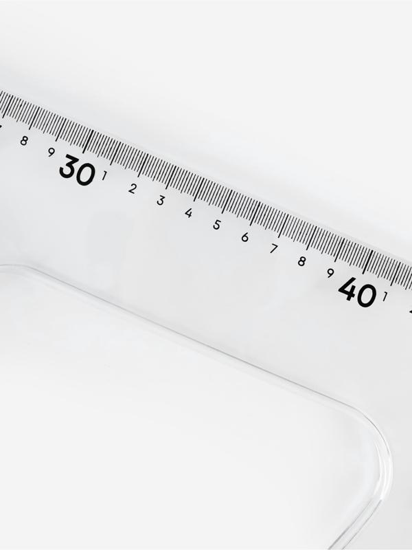 Транспортир портновский 180°, пластик