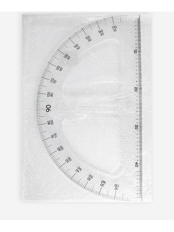 Транспортир портновский 180°, пластик