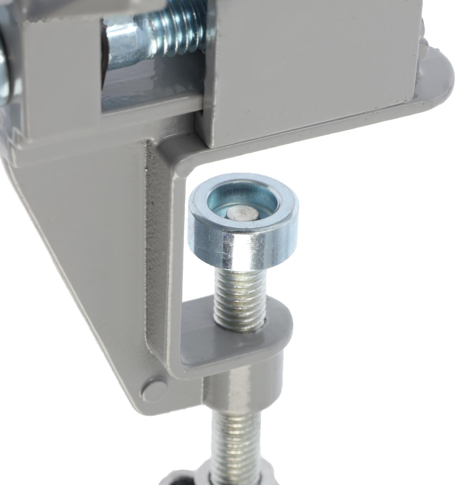 Мини-тиски алюминиевые ТУНДРА, винтовой зажим, усиленные, 35 мм