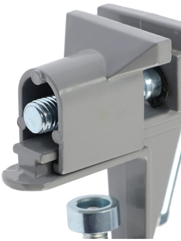 Мини-тиски алюминиевые ТУНДРА, винтовой зажим, усиленные, 35 мм