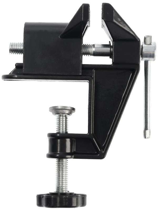 Мини-тиски алюминиевые ТУНДРА, винтовой зажим, усиленные, 50 мм