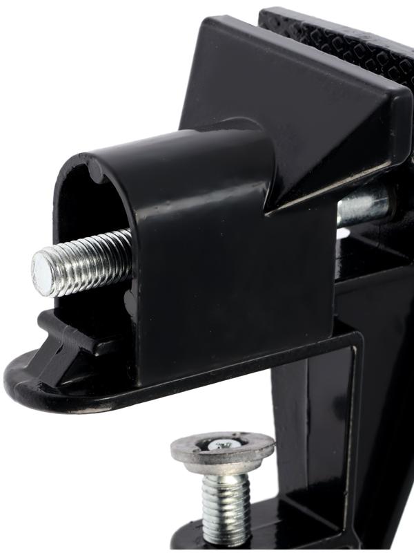 Мини-тиски алюминиевые ТУНДРА, винтовой зажим, усиленные, 50 мм