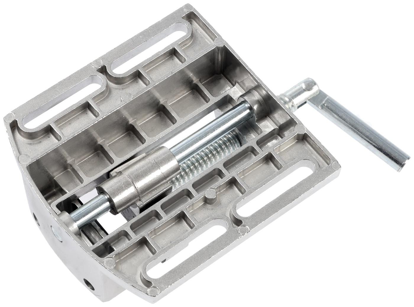 Мини-тиски алюминиевые ТУНДРА, станочные, 75 мм