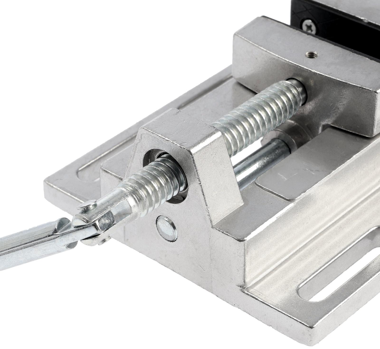 Мини-тиски алюминиевые ТУНДРА, станочные, 75 мм