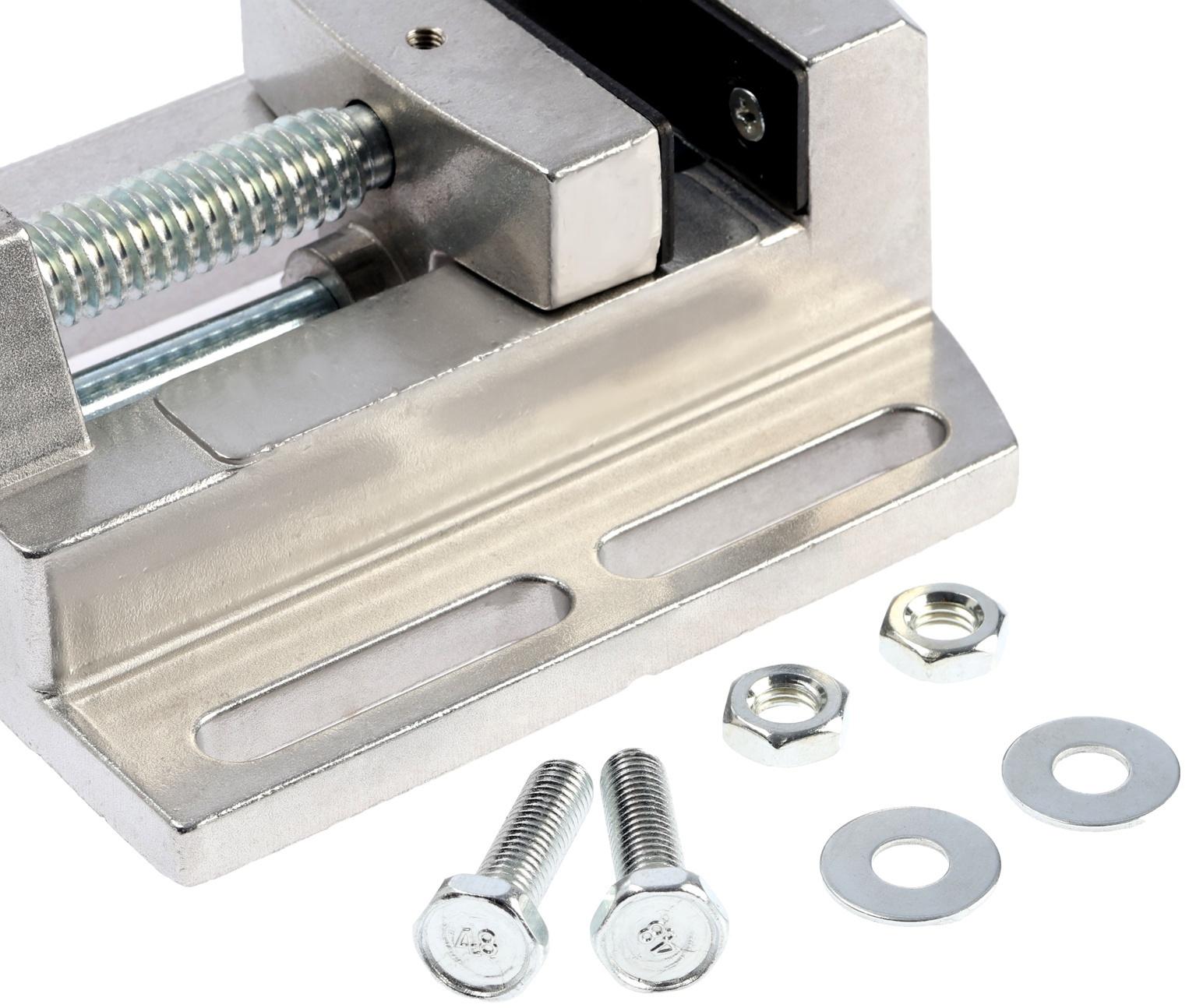 Мини-тиски алюминиевые ТУНДРА, станочные, 75 мм