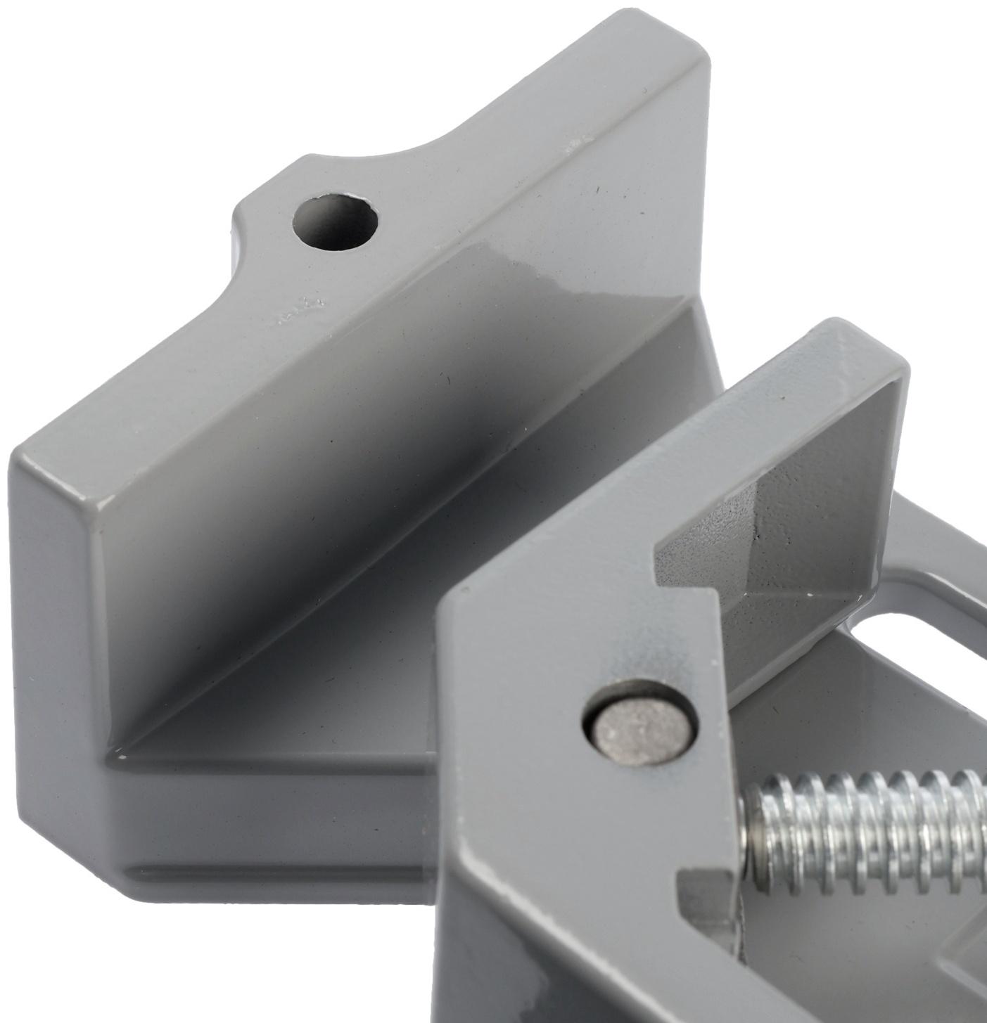 Струбцина угловая ТУНДРА, металлическая, один зажим, 2К рукоятка, 60 мм