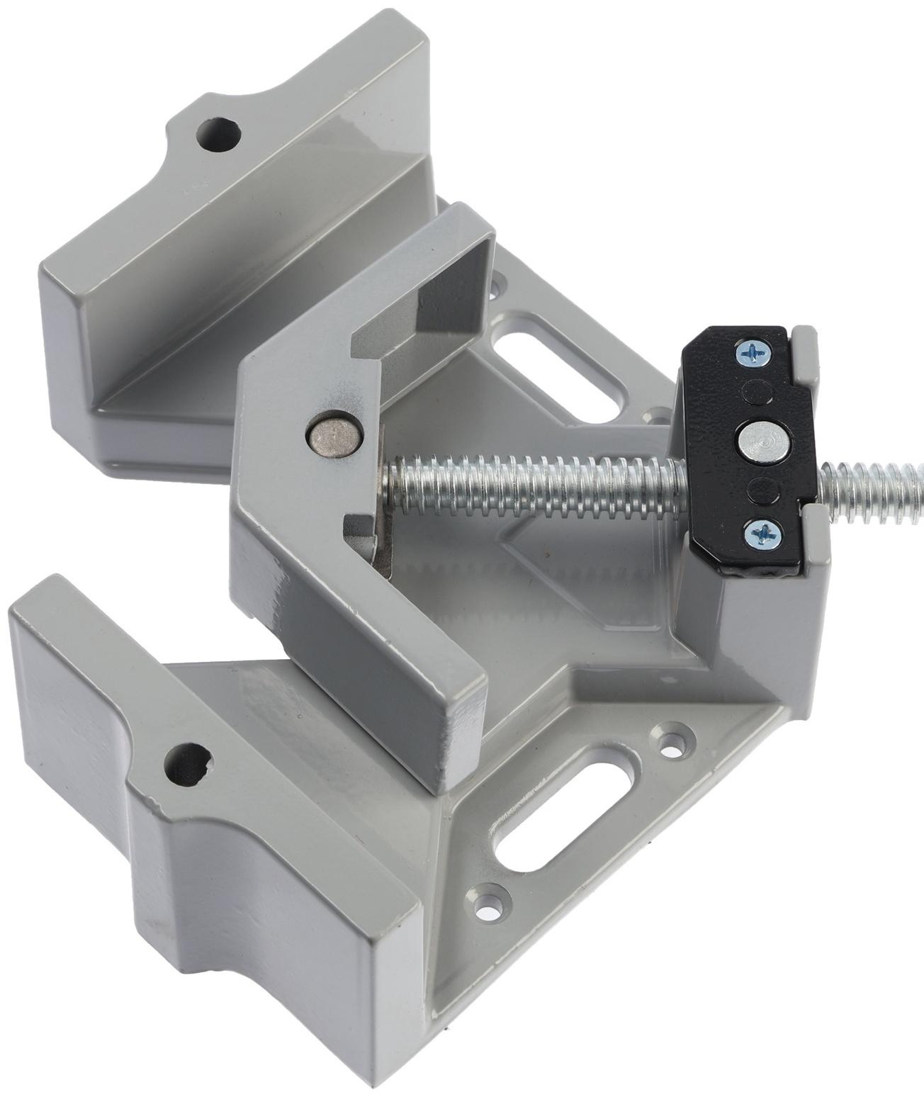 Струбцина угловая ТУНДРА, металлическая, один зажим, 2К рукоятка, 60 мм