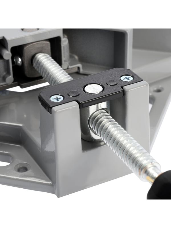 Струбцина угловая ТУНДРА, металлическая, один зажим, 2К рукоятка, 60 мм